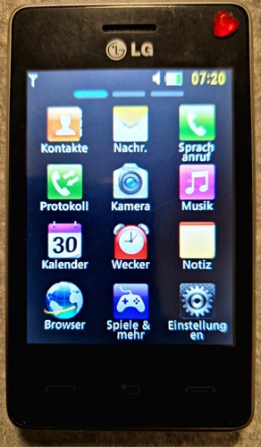 T385 smartphone handy rot - lg, smartphone/handy